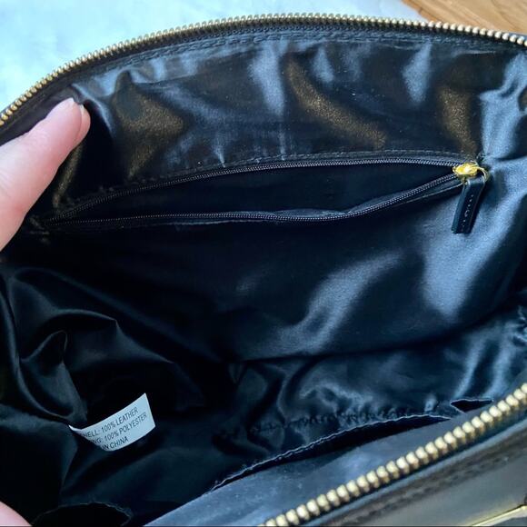 Joy & Iman Black Leather Satchel Purse - Picture 9 of 10